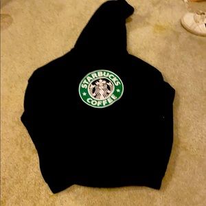 black starbucks sweatshirt